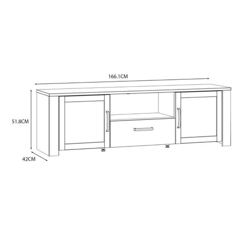 Bohol TV Unit  in Oak & White