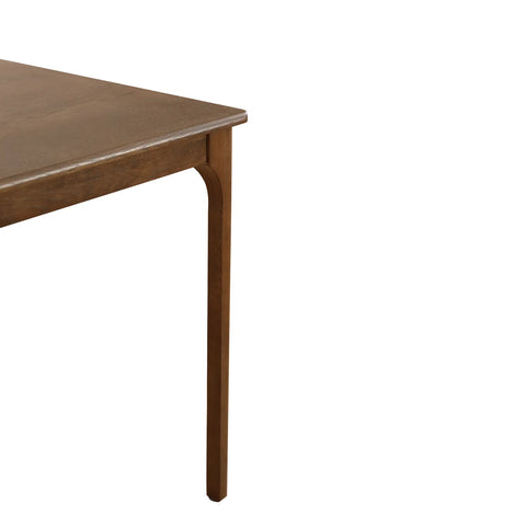 Aldridge Mid-century Modern Walnut Effect 4-6 Seater Rectangle Wooden Dining Table - 140cm