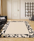 Alice Wonderland D Dramatic Floral Border Rug - 160 x 200cm - Furnt