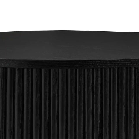 Allegro Black Wooden Round Coffee Table
