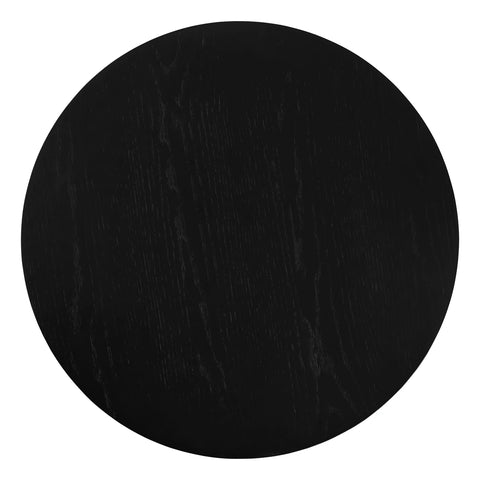 Allegro Black Wooden Round Coffee Table