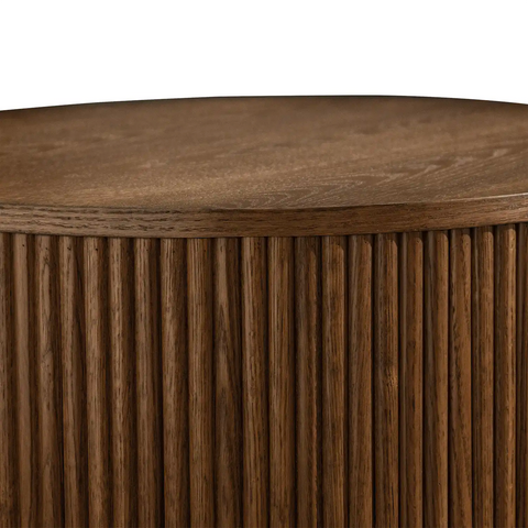 Allegro Walnut Wooden Round Coffee Table