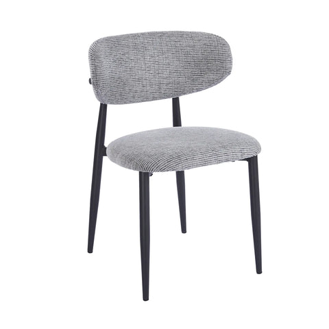 Almos Set of 4 Velvet Dining Chairs - Grey