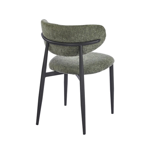 Almos Set of 4 Velvet Dining Chairs - Green