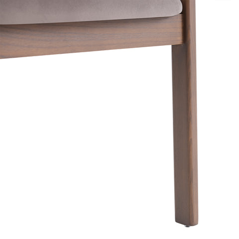 Amara Dark Brown Fabric Dining Chair