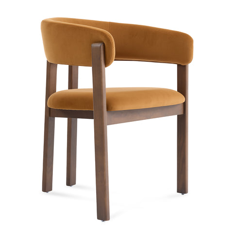 Amara Light Brown Fabric Dining Chair