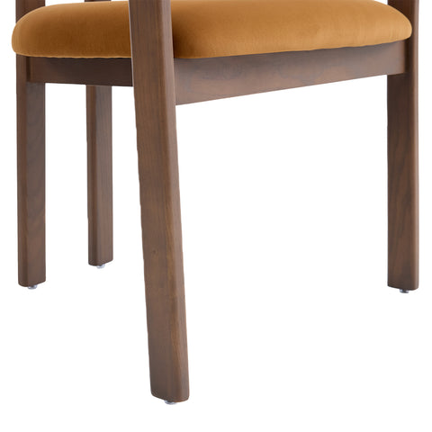 Amara Light Brown Fabric Dining Chair