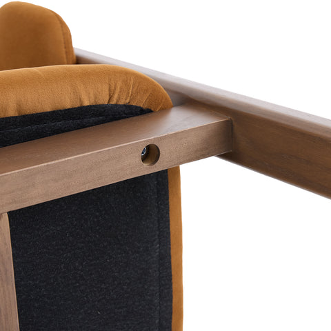 Amara Light Brown Fabric Dining Chair