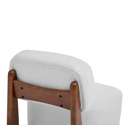 Amillo Accent Chair Textured Weave Fabric - Cream