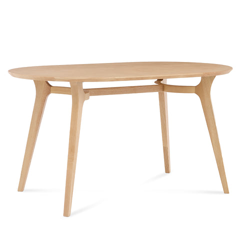 Arden Nordic Oak Effect 4-6 Seater Oval Wooden Dining Table - 140cm