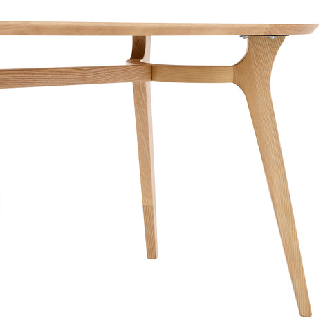 Arden Nordic Oak Effect 4-6 Seater Oval Wooden Dining Table - 140cm
