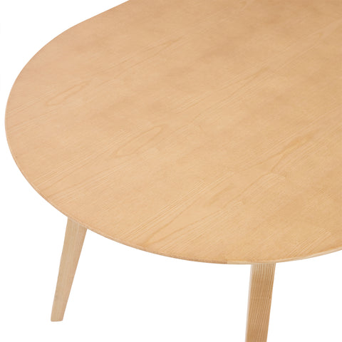 Arden Nordic Oak Effect 4-6 Seater Oval Wooden Dining Table - 140cm
