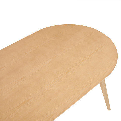 Arden Nordic Oak Effect 4-6 Seater Oval Wooden Dining Table - 140cm