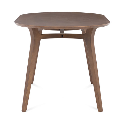 Arden Nordic Walnut Effect 4-6 Seater Oval Wooden Dining Table - 140cm