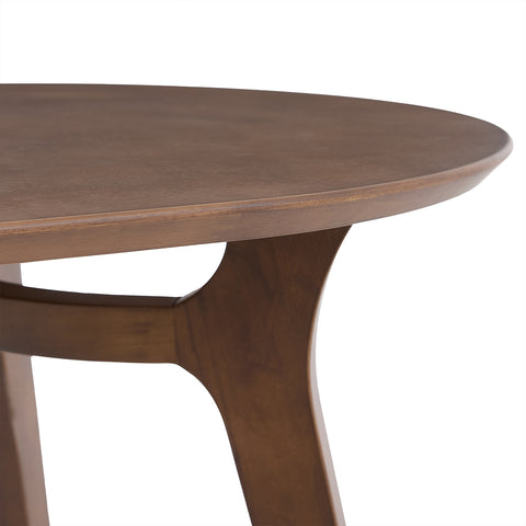Arden Nordic Walnut Effect 4-6 Seater Oval Wooden Dining Table - 140cm