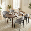 Arden Nordic Walnut Effect 4-6 Seater Oval Wooden Dining Table - 140cm