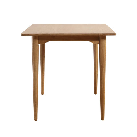 Ashford Mid-Century Modern Oak Effect 4-6 Seater Rectangle Wooden Dining Table - 140cm