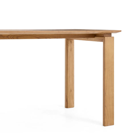 Astor Oak Effect Modern Classic 4-6 Seater Rectangle Wooden Dining Table - 140cm