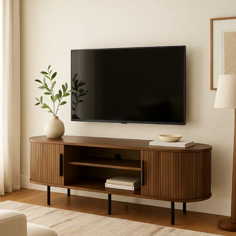 Astra Brown Wooden TV Cabinet