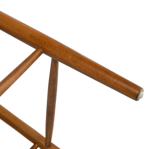 Blanca Black Paper Rope & Dark Natural Beech Bar Stool