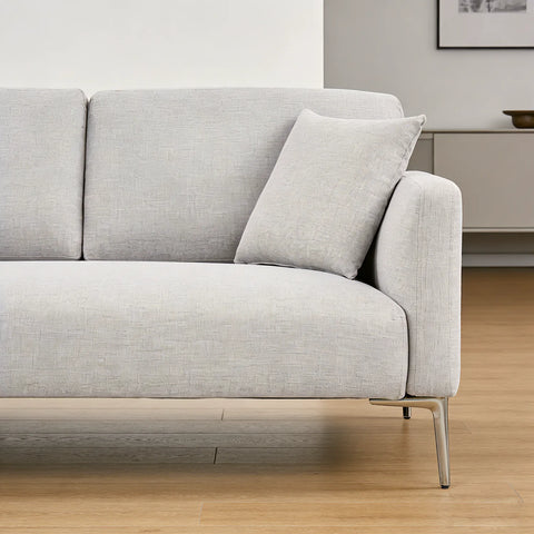 Barry Fabric Left Corner Sofa - Grey