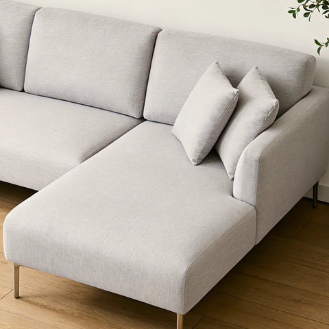 Barry Fabric Right Corner Sofa - Grey