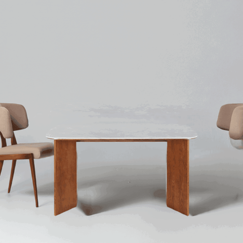 Basalt Premium Italian Limestone Dining Table - 140cm x 80cm