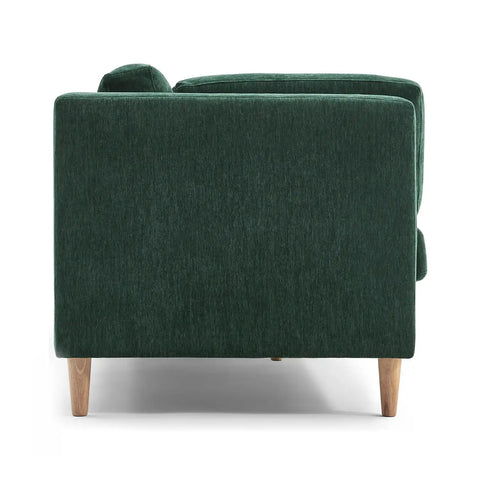 Bernard Chenille Anthracite Dark Green 3 Seater Sofa