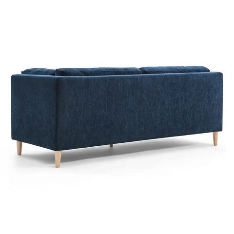 Bernard Chenille Anthracite Navy 3 Seater Sofa