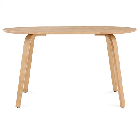 Birchstone Retro Oak Effect 4-6 Seater Oval Dining Table - 140cm