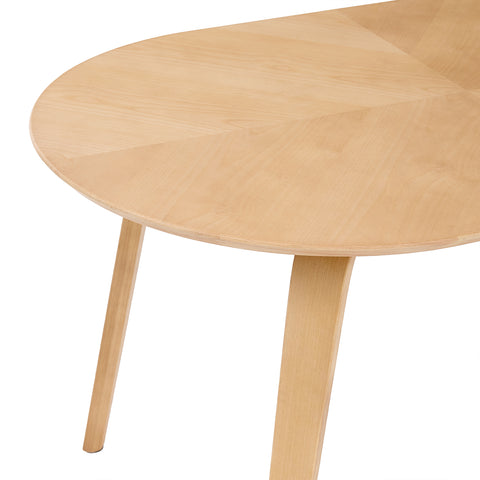 Birchstone Retro Oak Effect 4-6 Seater Oval Dining Table - 140cm