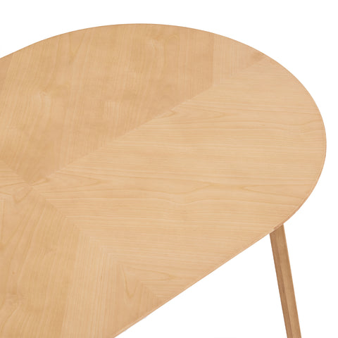 Birchstone Retro Oak Effect 4-6 Seater Oval Dining Table - 140cm