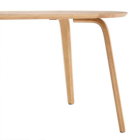 Birchstone Retro Oak Effect 4-6 Seater Oval Dining Table - 140cm