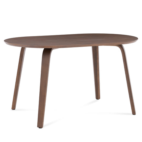 Birchstone Retro Walnut Effect 4-6 Seater Oval Dining Table - 140cm