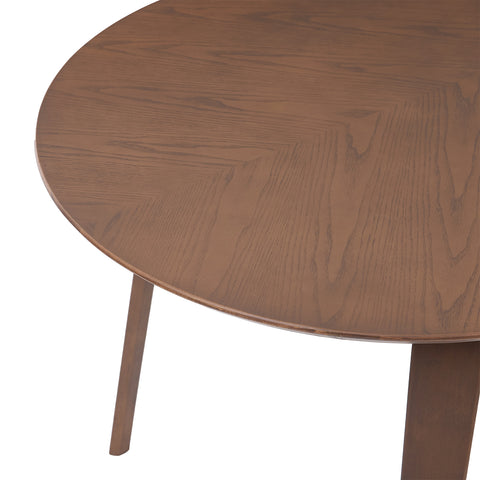 Birchstone Retro Walnut Effect 4-6 Seater Oval Dining Table - 140cm