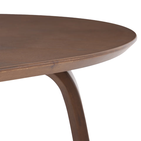 Birchstone Retro Walnut Effect 4-6 Seater Oval Dining Table - 140cm