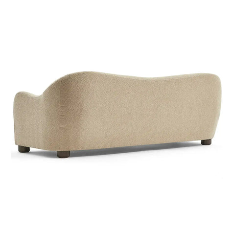 Biscuit Beige Boucle Wave Back 3 Seater Sofa
