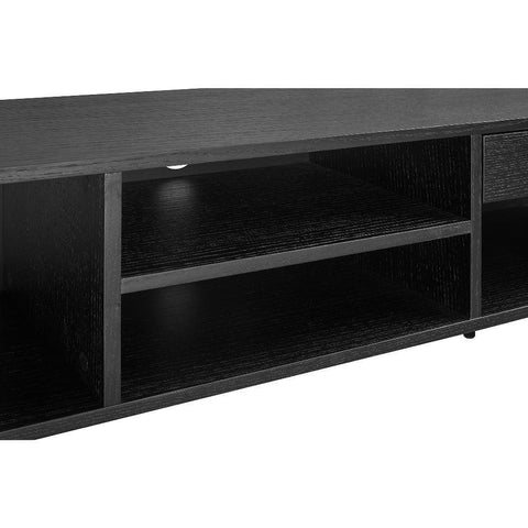 Bistro Sleek Black with Golden Handles TV Unit (Available in Two Sizes)