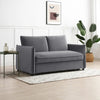 Blaire Sofa Bed in Grey Boucle, Orange Velvet or Olive Green Velvet