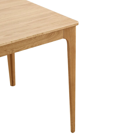 Bramble Scandinavian Oak Effect 4-6 Seater Rectangle Wooden Dining Table - 140cm