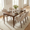 Bramble Scandinavian Walnut Effect 4-6 Seater Rectangle Wooden Dining Table - 140cm