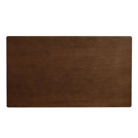 Bramble Scandinavian Walnut Effect 4-6 Seater Rectangle Wooden Dining Table - 140cm