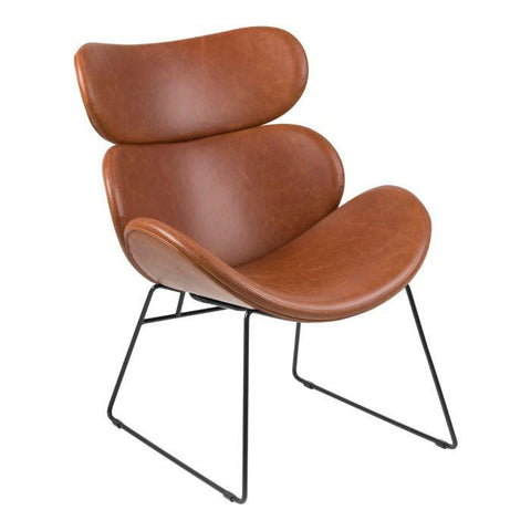 Brentley Modern Brown Lounge Chair - Furnt