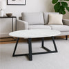 Bristol Stone-Top Oval Coffee Table