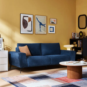 Camden Chenille Navy 3 Seater Sofa