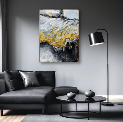 Cape Roca B Elemental Abstract Oil Painting - Furnt