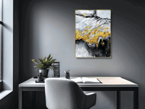 Cape Roca B Elemental Abstract Oil Painting - Furnt