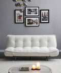 Cassidy Convertible Sofa Bed in Cream (Single) - Furnt
