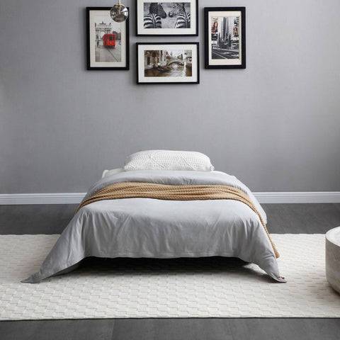 Cassidy Convertible Sofa Bed in Cream (Single) - Furnt