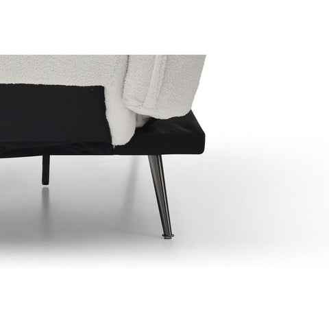 Cassidy Convertible Sofa Bed in Cream (Single) - Furnt